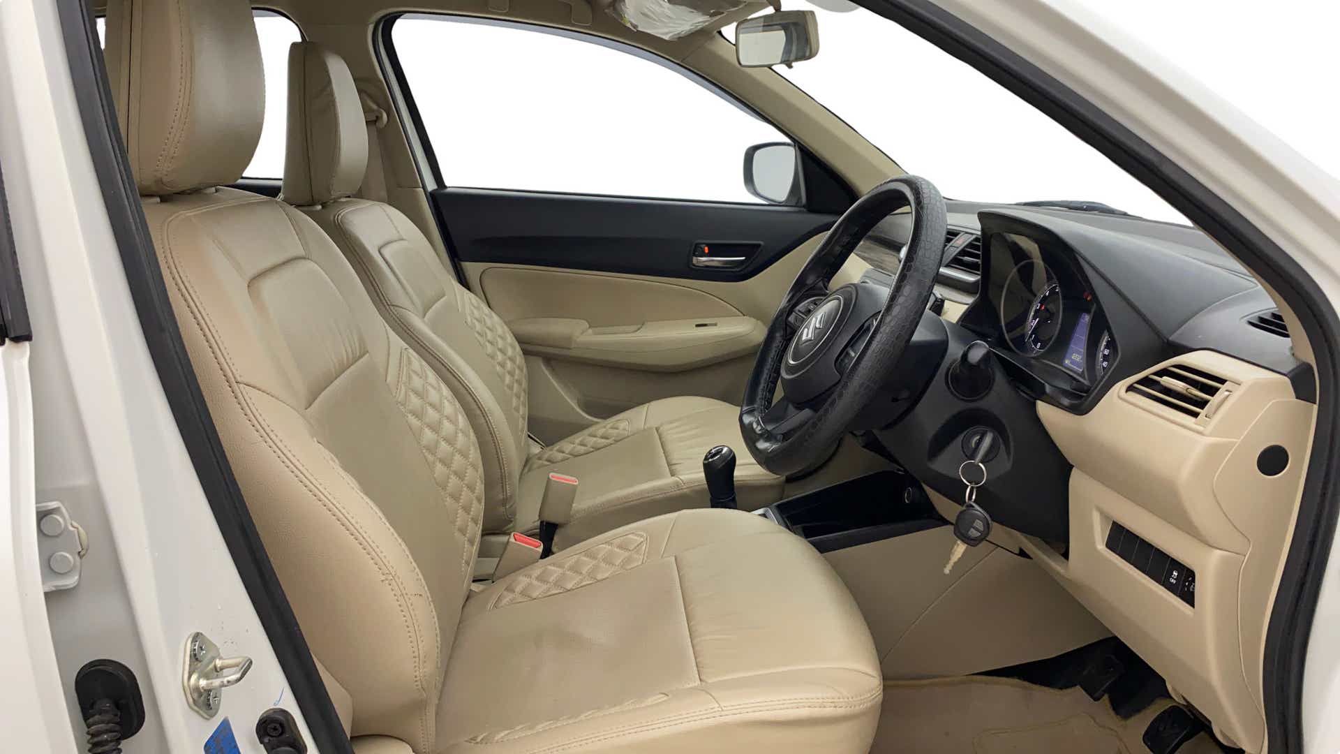 Front interior view of a Maruti Suzuki Dzire