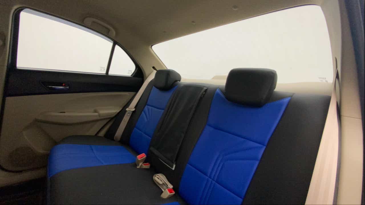 Rear seat view of a Maruti Suzuki Dzire 2018-2023