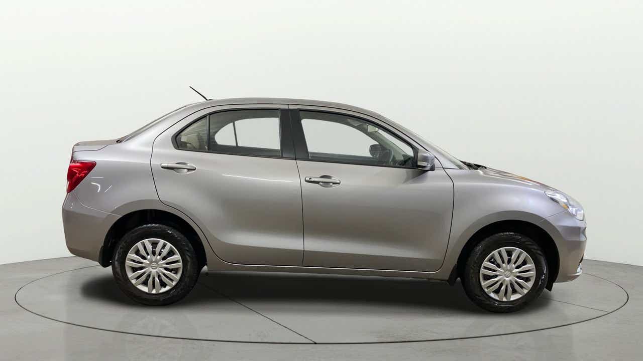 Side view of a Maruti Suzuki Dzire 2018-2023