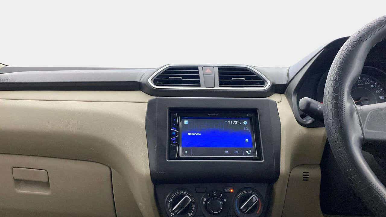 Dashboard view of a Maruti Suzuki Dzire 2018-2023