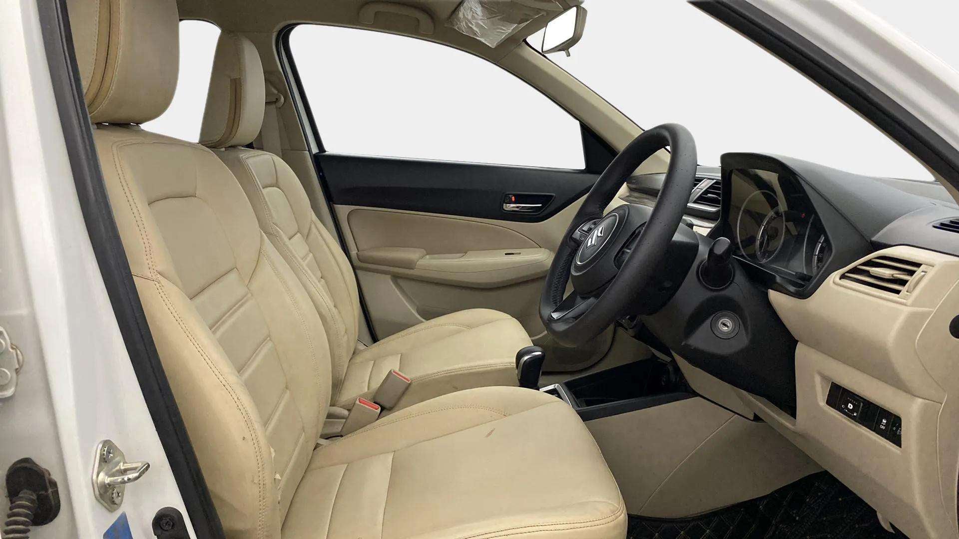 Front interior view of a Maruti Suzuki Dzire