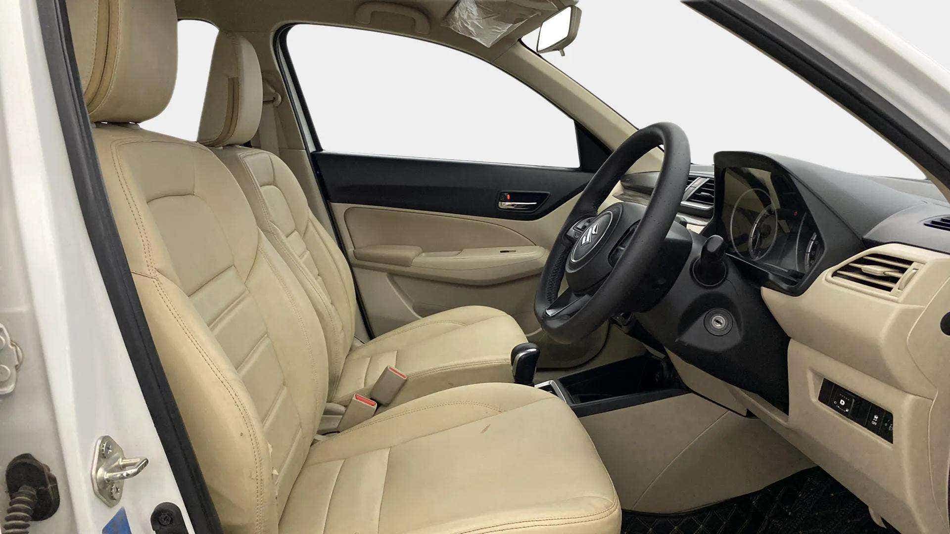 Front interior view of a Maruti Suzuki Dzire