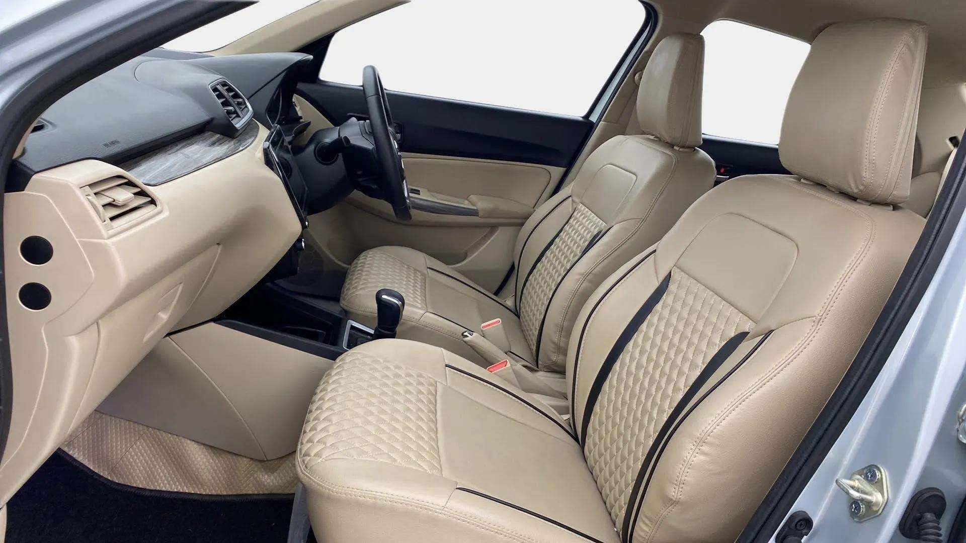 Front interior view of a Maruti Suzuki Dzire