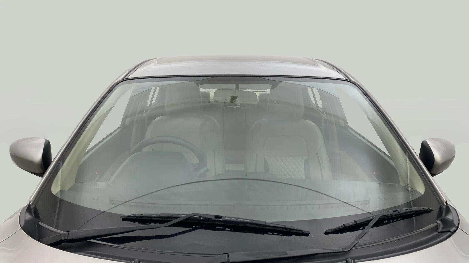Front windshield view of a Maruti Suzuki Dzire 2018-2023