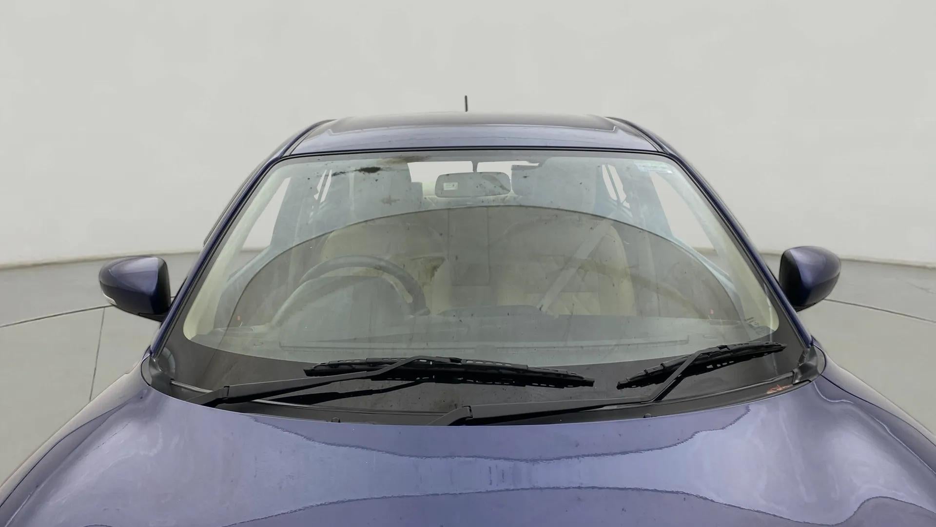 Front windshield view of a Maruti Suzuki Dzire
