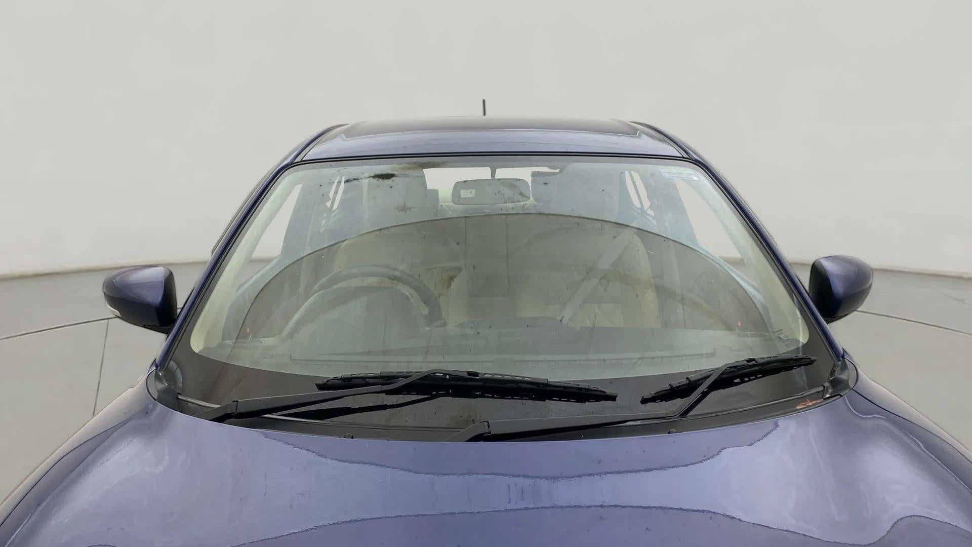 Front windshield view of a Maruti Suzuki Dzire