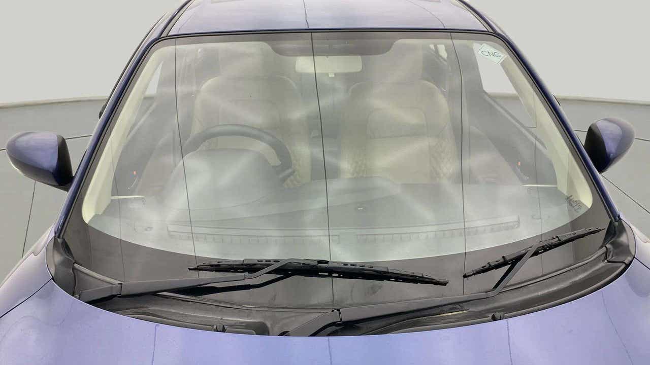 Front windshield view of a Maruti Suzuki Dzire 2018-2023