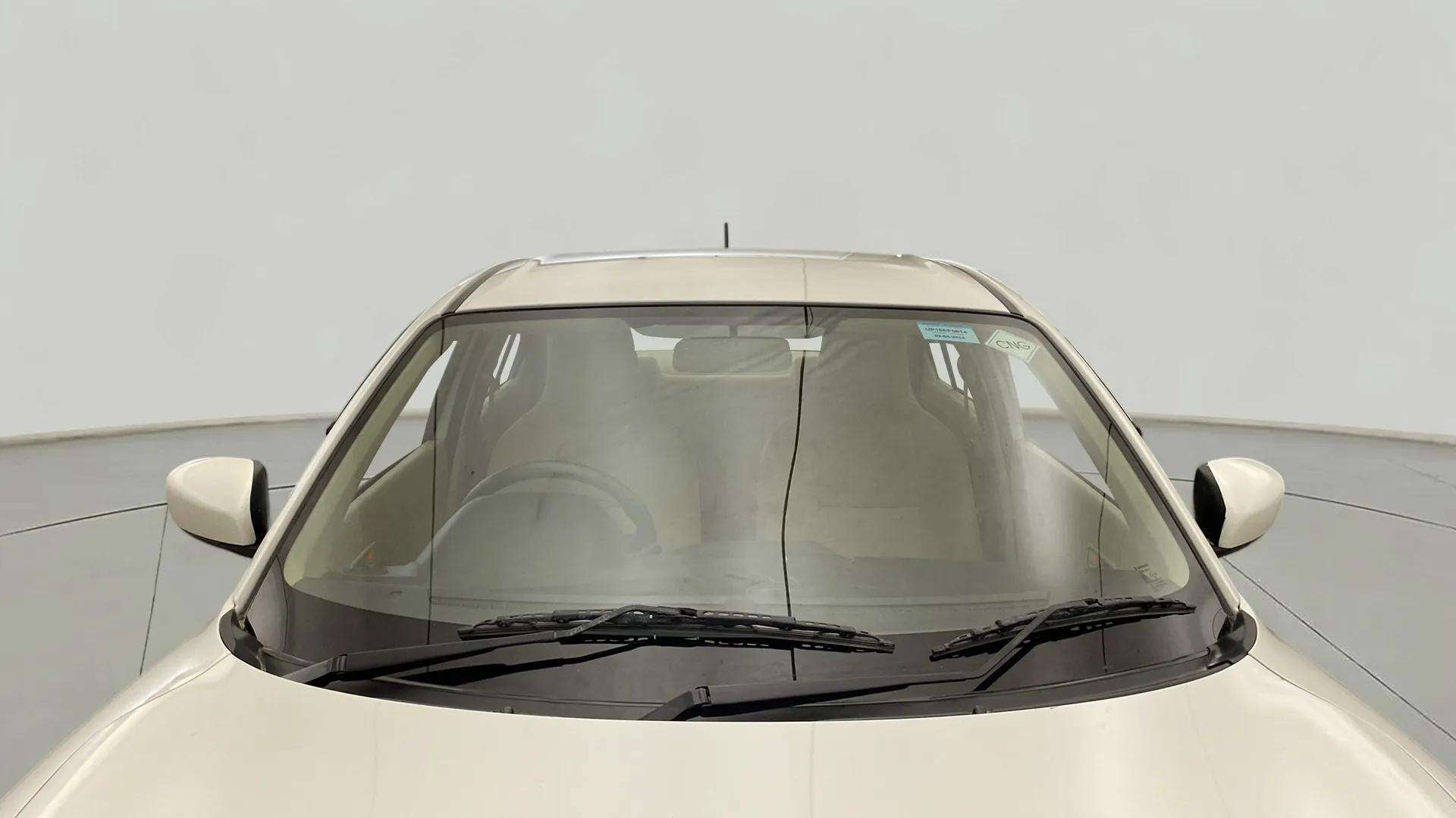 Front windshield view of a Maruti Suzuki Dzire