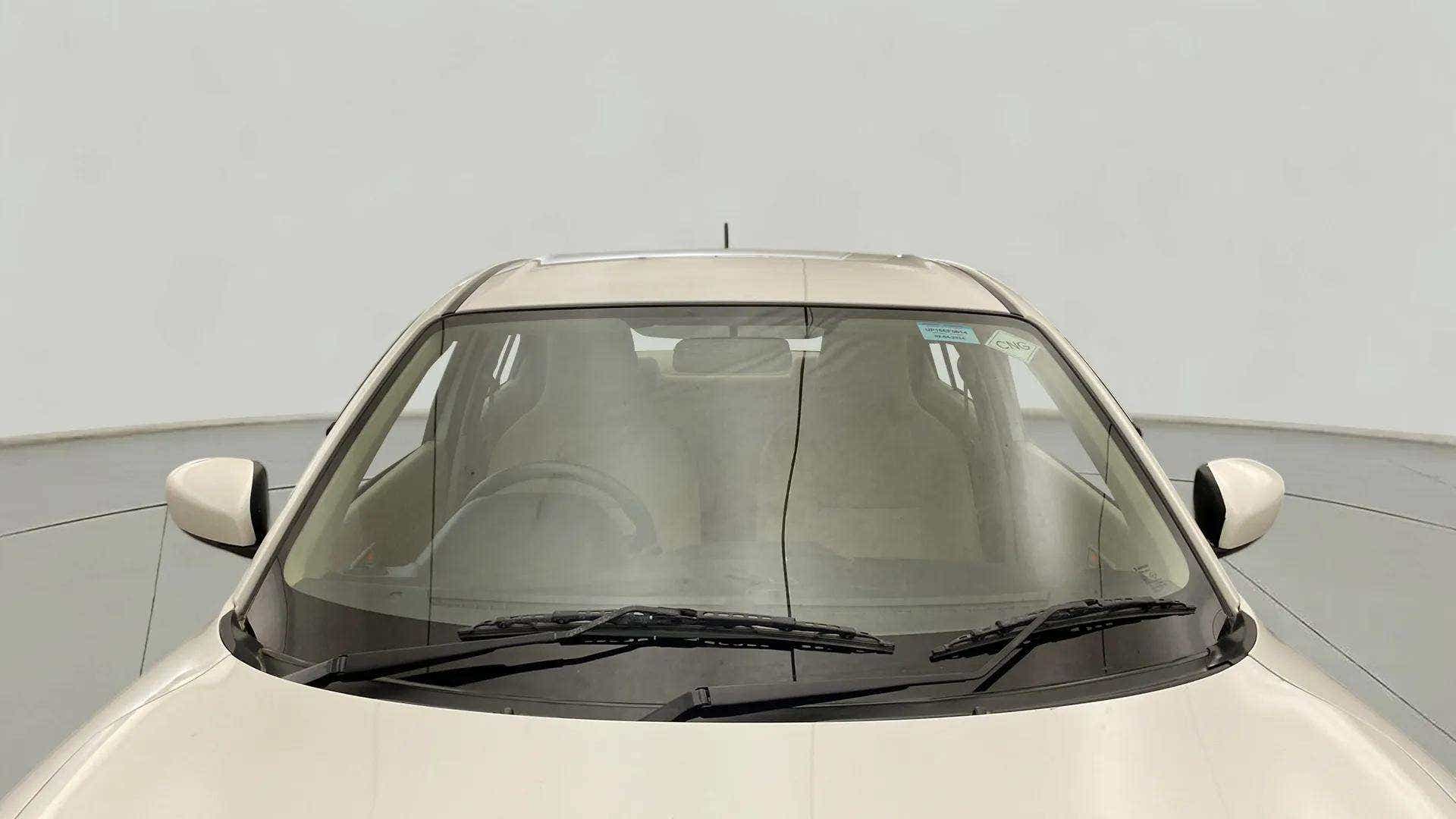 Front windshield view of a Maruti Suzuki Dzire