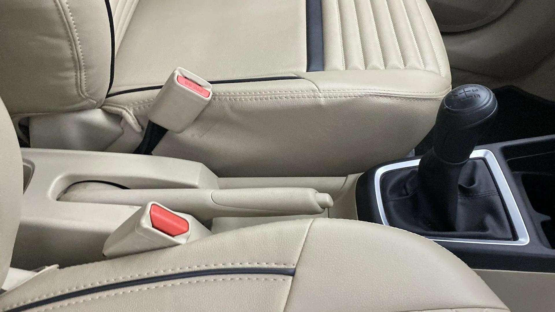 Interior gear lever and handbrake of a Maruti Suzuki Dzire 2018-2023