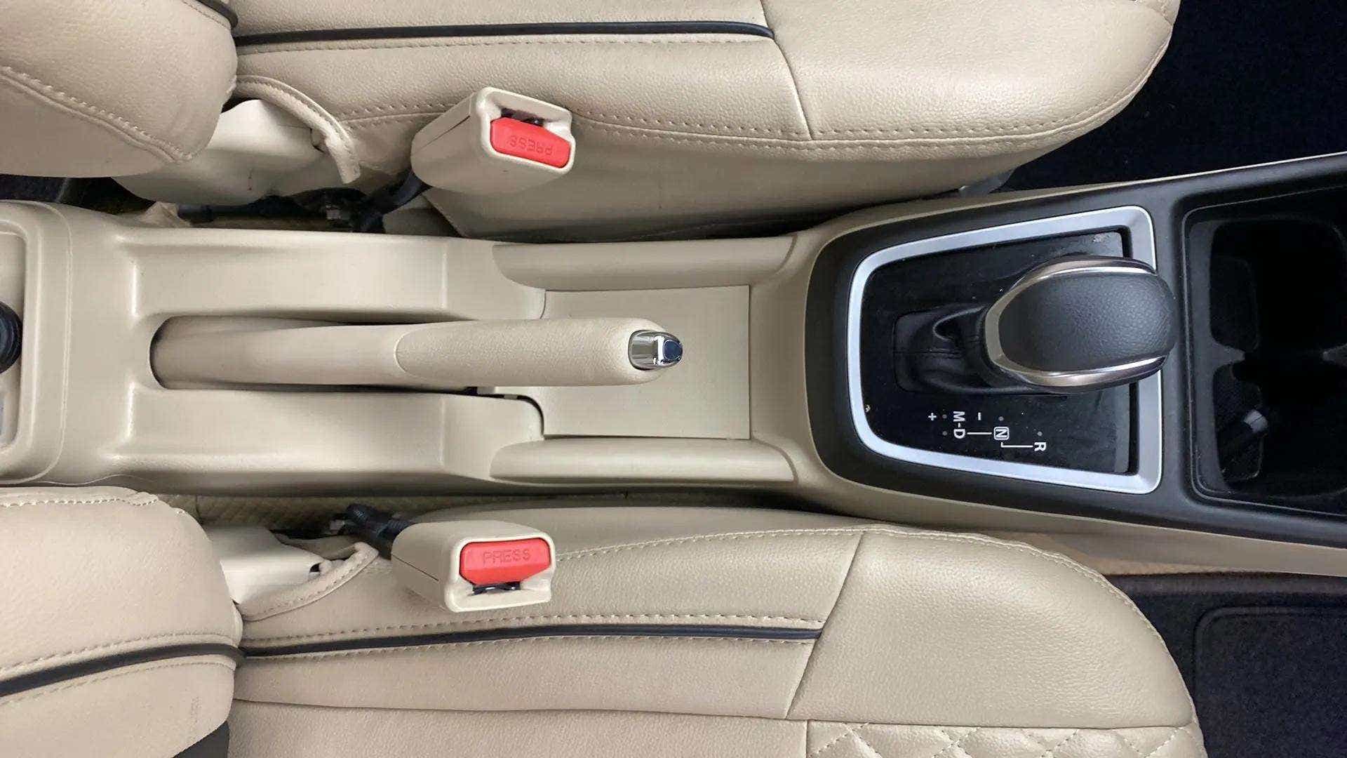 Center console and gear lever of a Maruti Suzuki Dzire