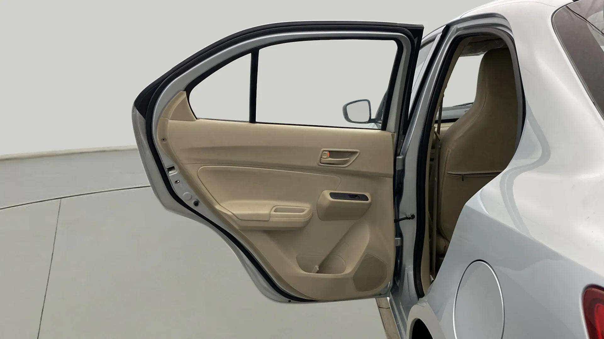 Rear door interior of a Maruti Suzuki Dzire 2018-2023