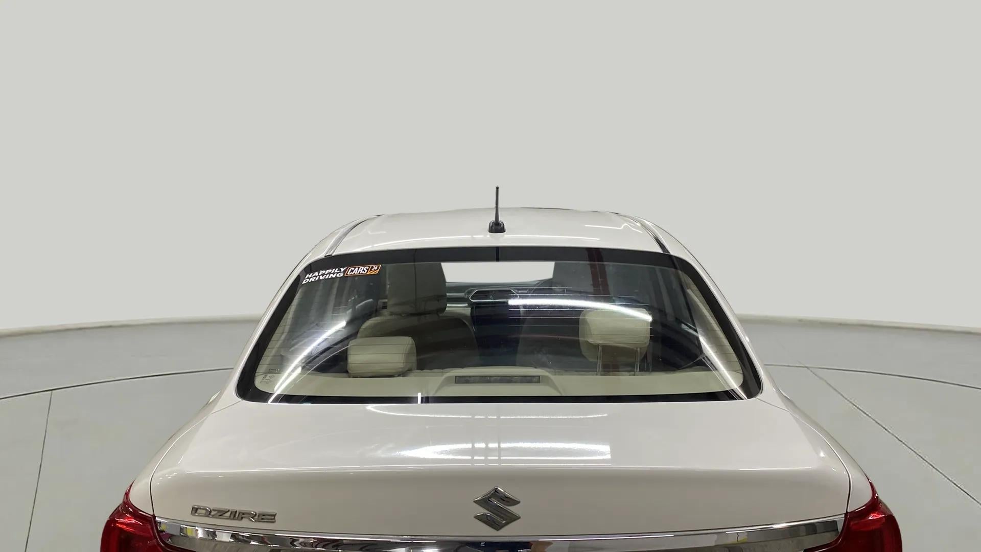 Rear view of a maruti suzuki dzire 2018-2023