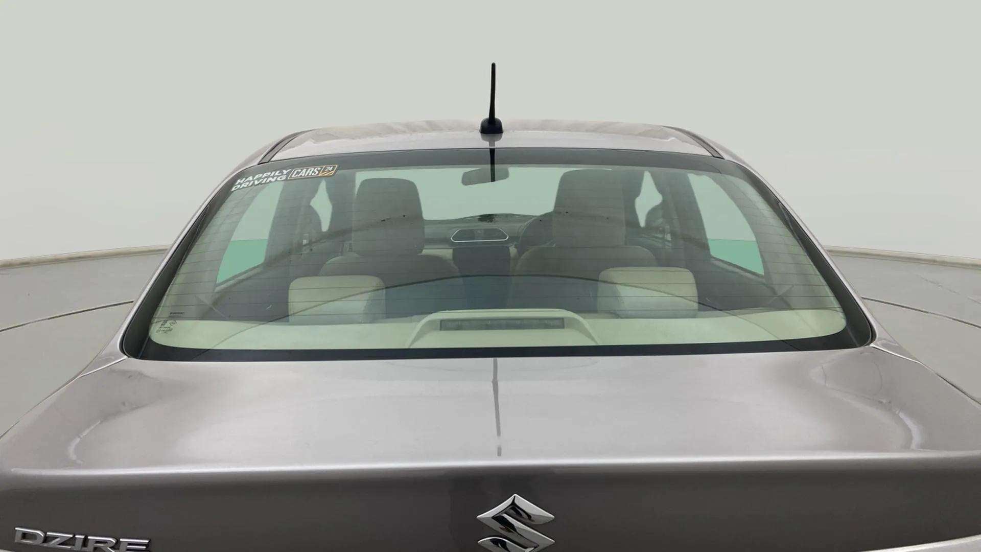 Rear view of a Maruti Suzuki Dzire 2018-2023