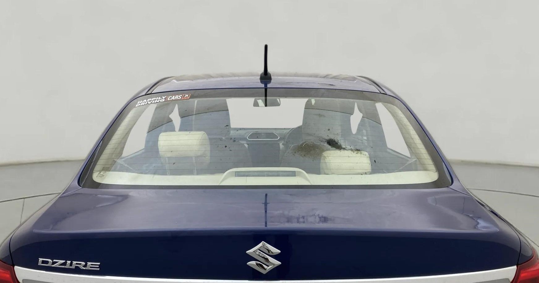 Rear view of a Maruti Suzuki Dzire