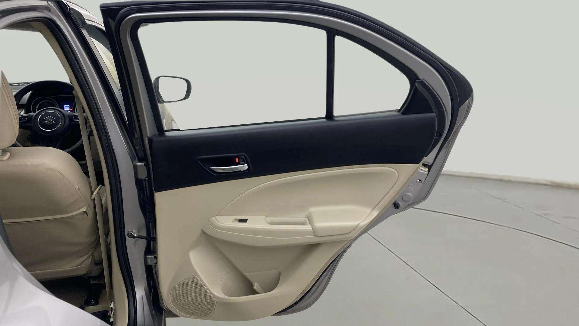 Rear door interior of a Maruti Suzuki Dzire 2018-2023