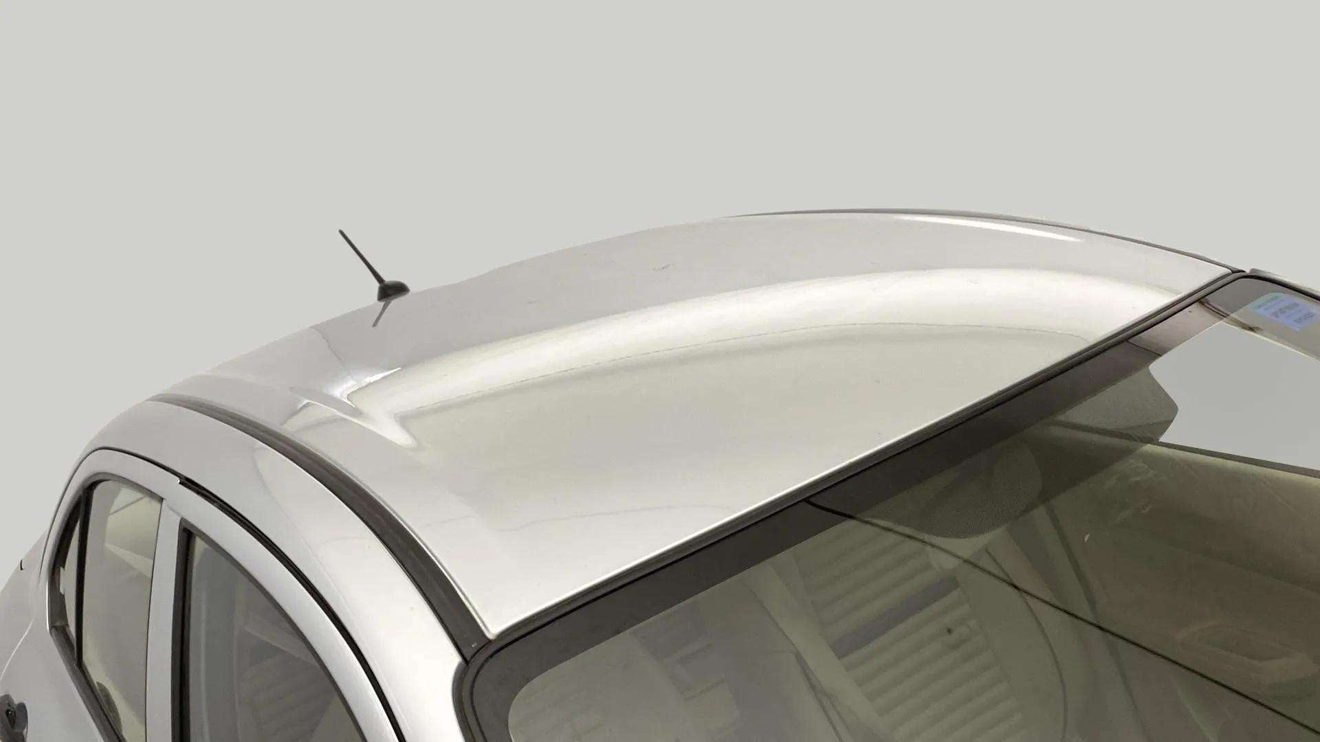 Roof view of a splendid silver Maruti Suzuki Dzire 2018-2023