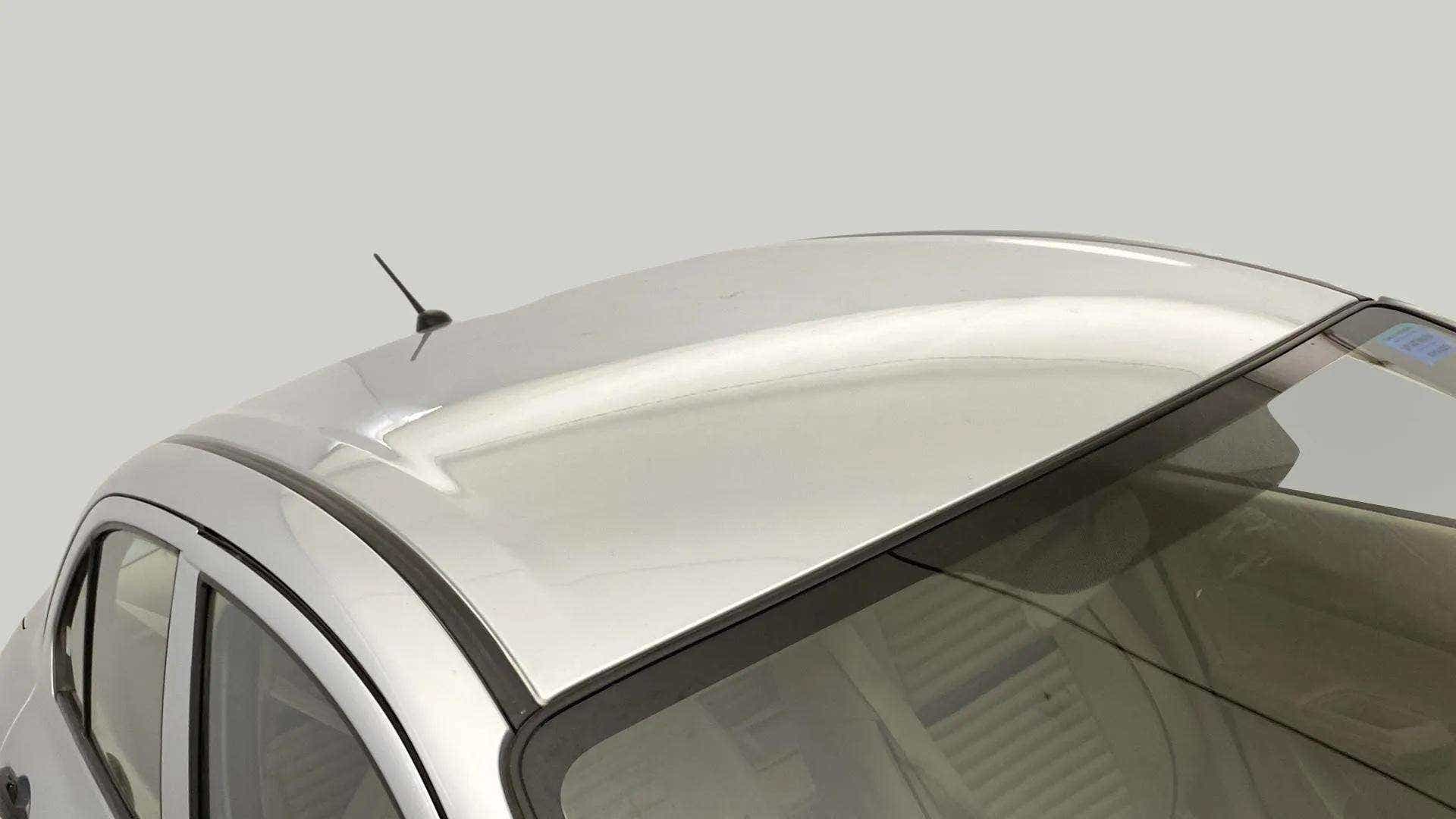 Roof view of a splendid silver Maruti Suzuki Dzire 2018-2023