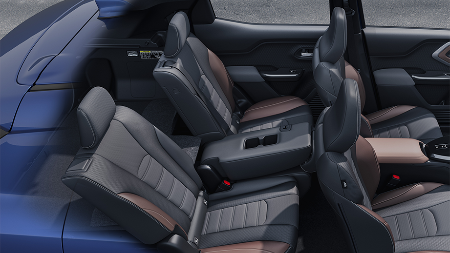 Interior seating layout of a Maruti Suzuki e Vitara