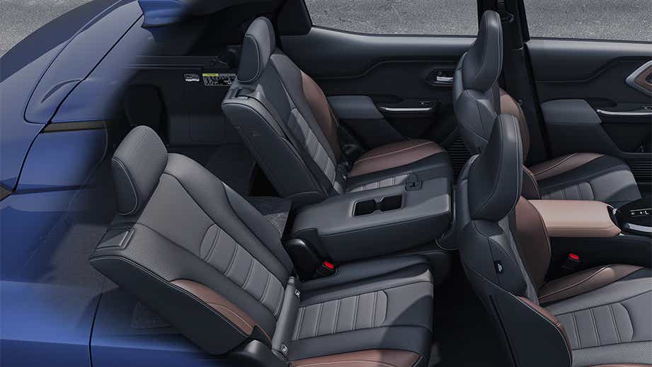 Interior seating layout of a Maruti Suzuki e Vitara