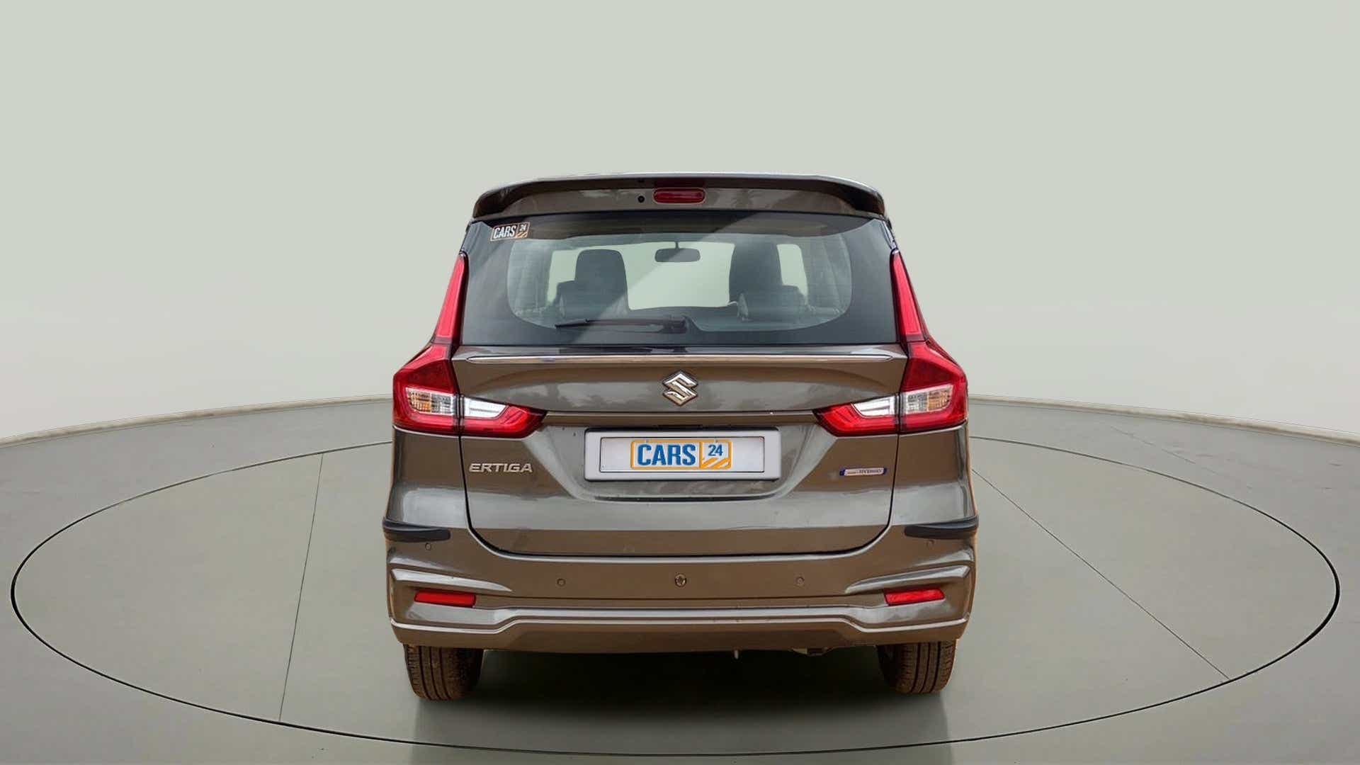 Rear view of a Maruti Suzuki Ertiga