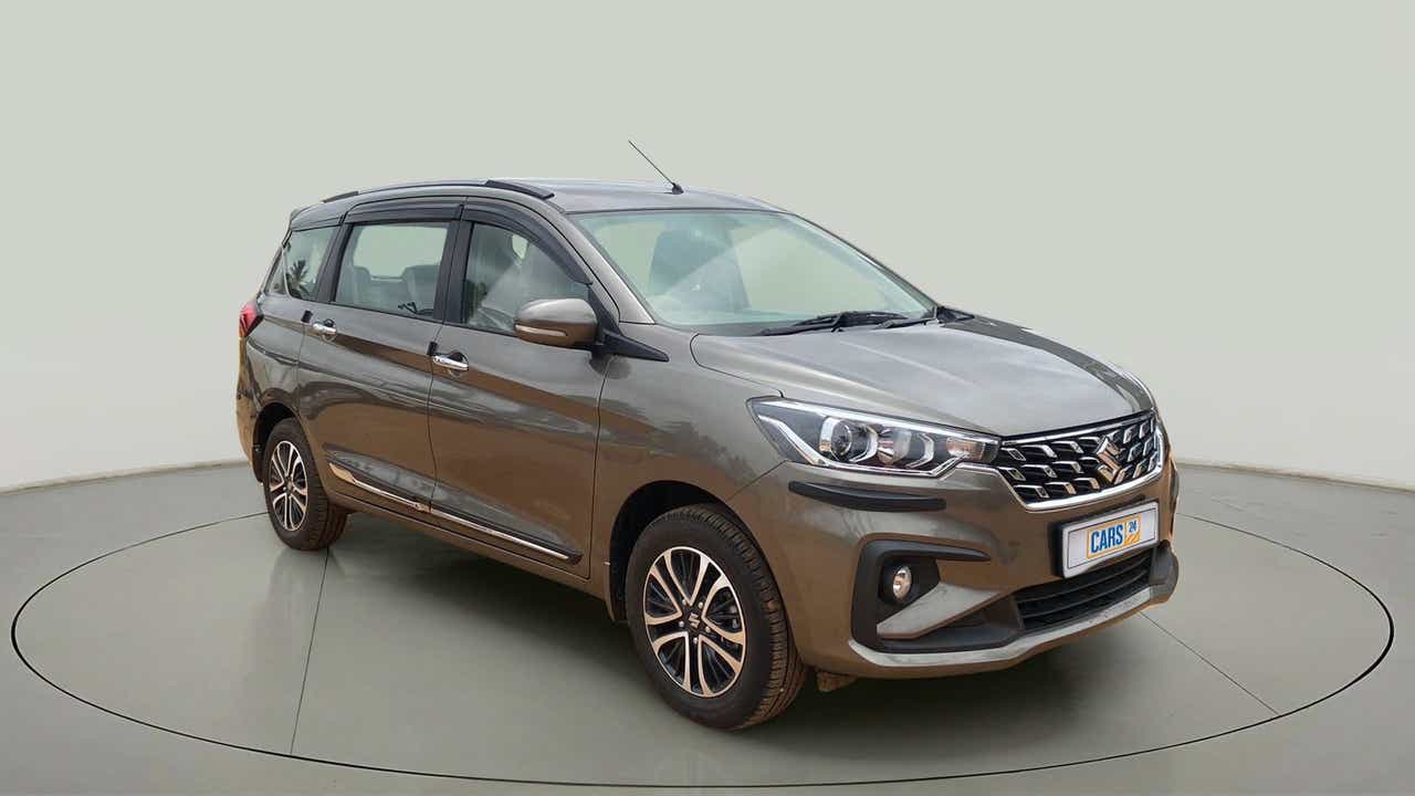 Front three-quarter view of a Maruti Suzuki Ertiga