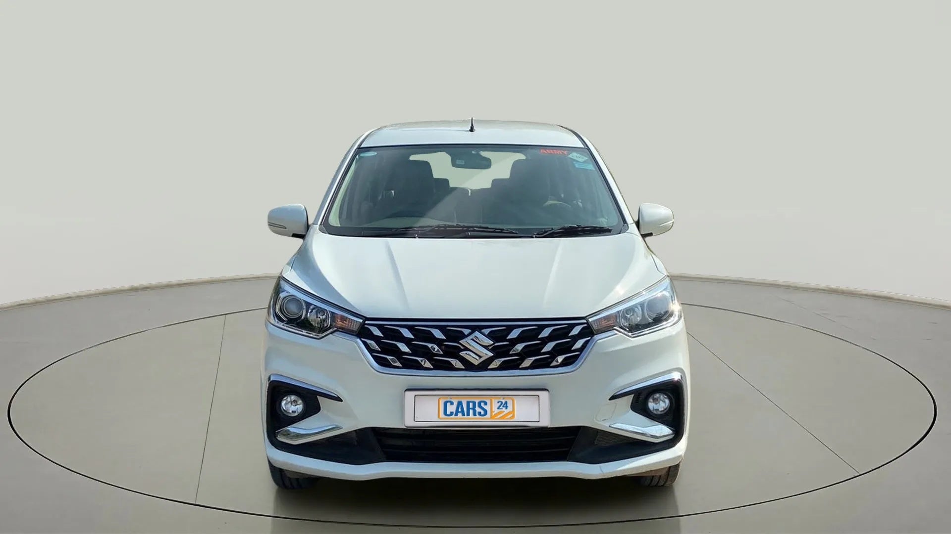 Front view of a Maruti Suzuki Ertiga