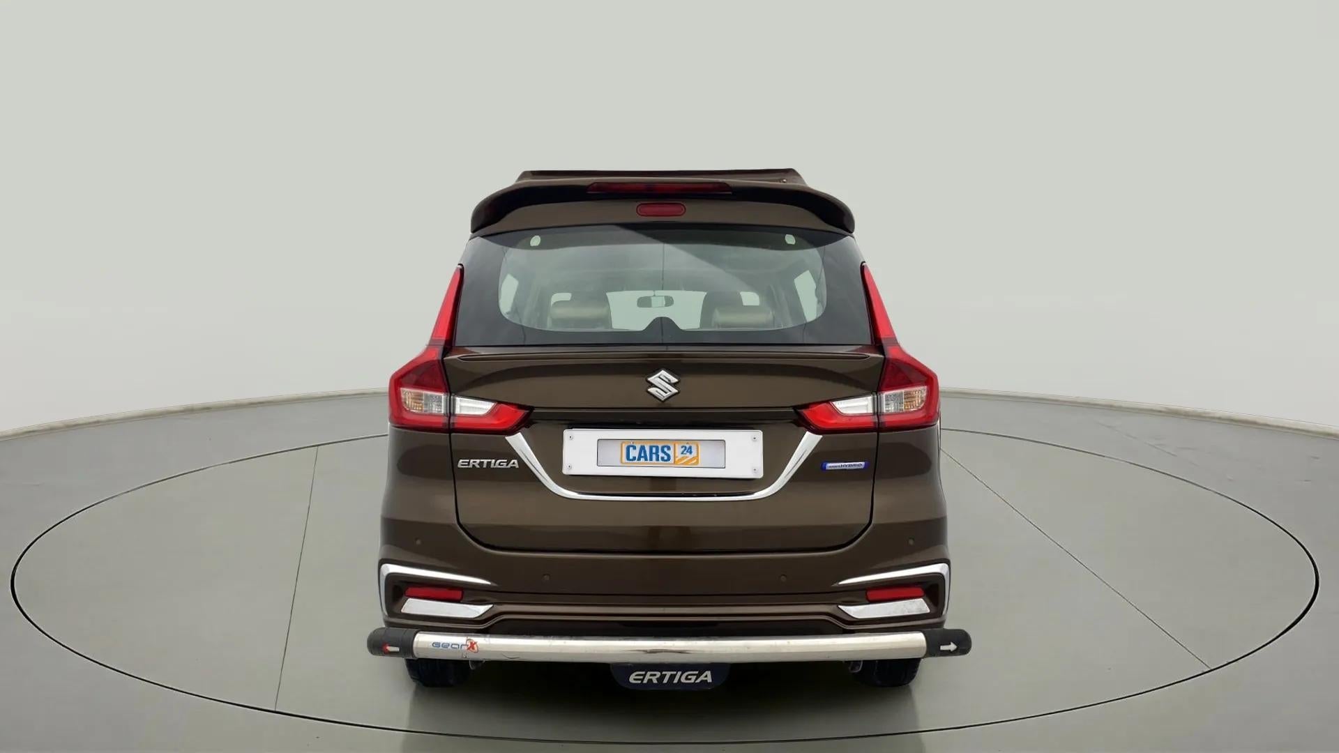 Rear view of a Maruti Suzuki Ertiga
