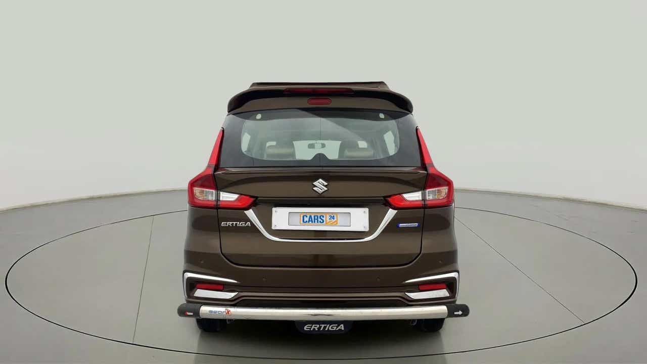 Rear view of a Maruti Suzuki Ertiga