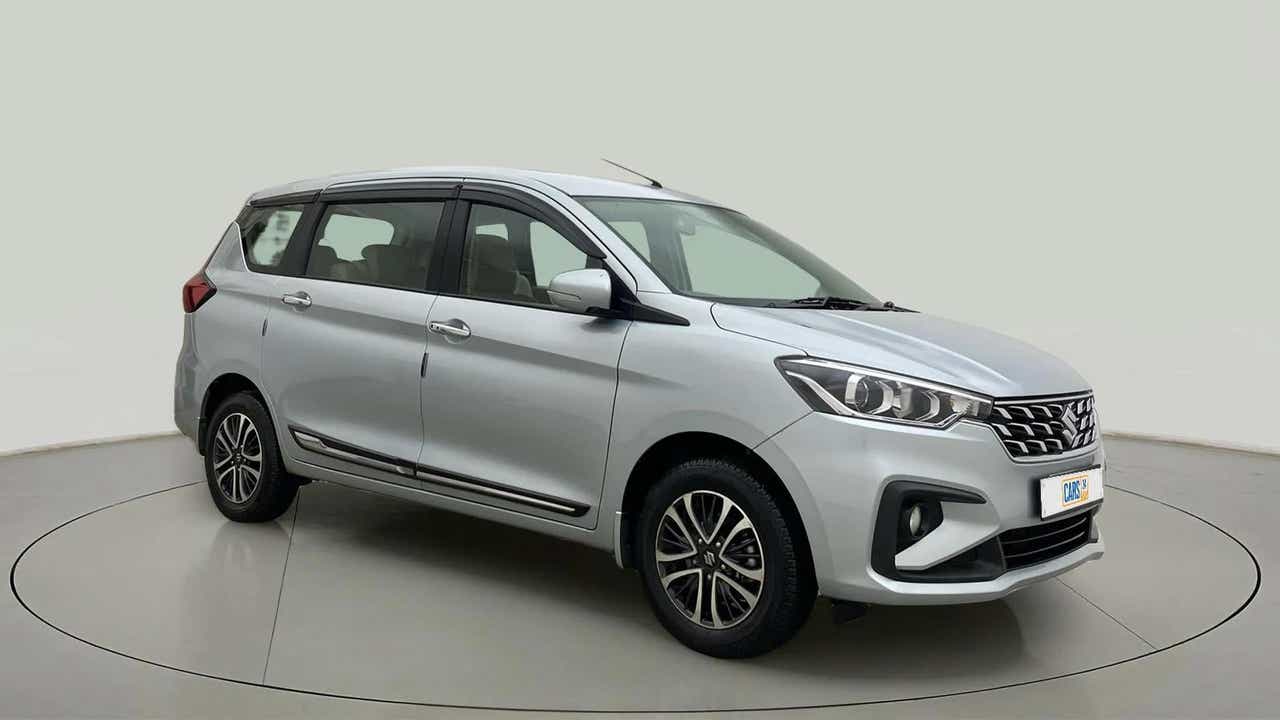 Front three-quarter view of a Maruti Suzuki Ertiga