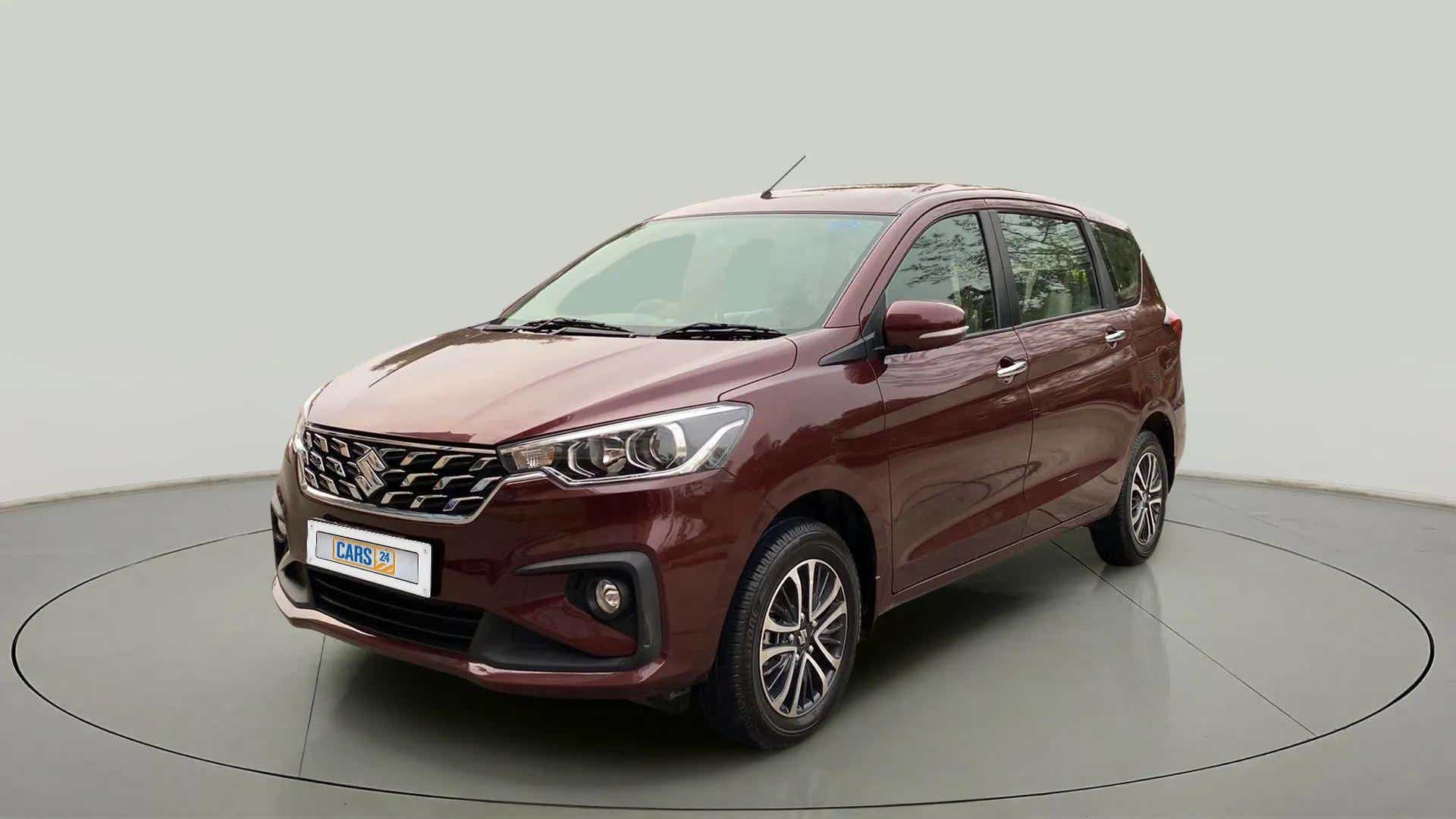 Front three-quarter view of a Maruti Suzuki Ertiga