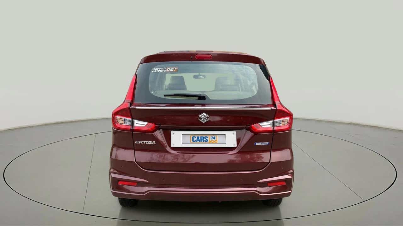Rear view of a Maruti Suzuki Ertiga