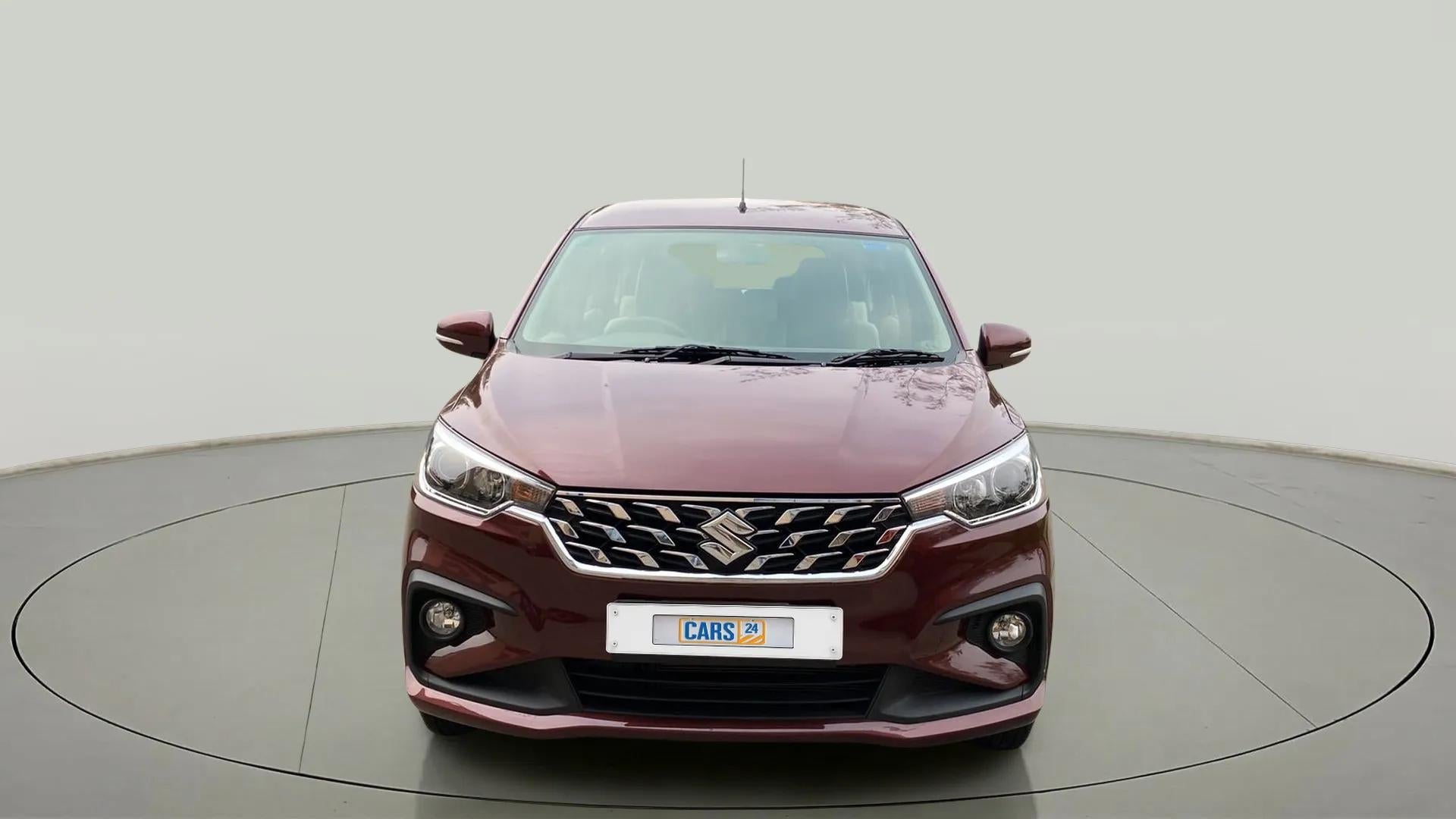 Front view of a Maruti Suzuki Ertiga