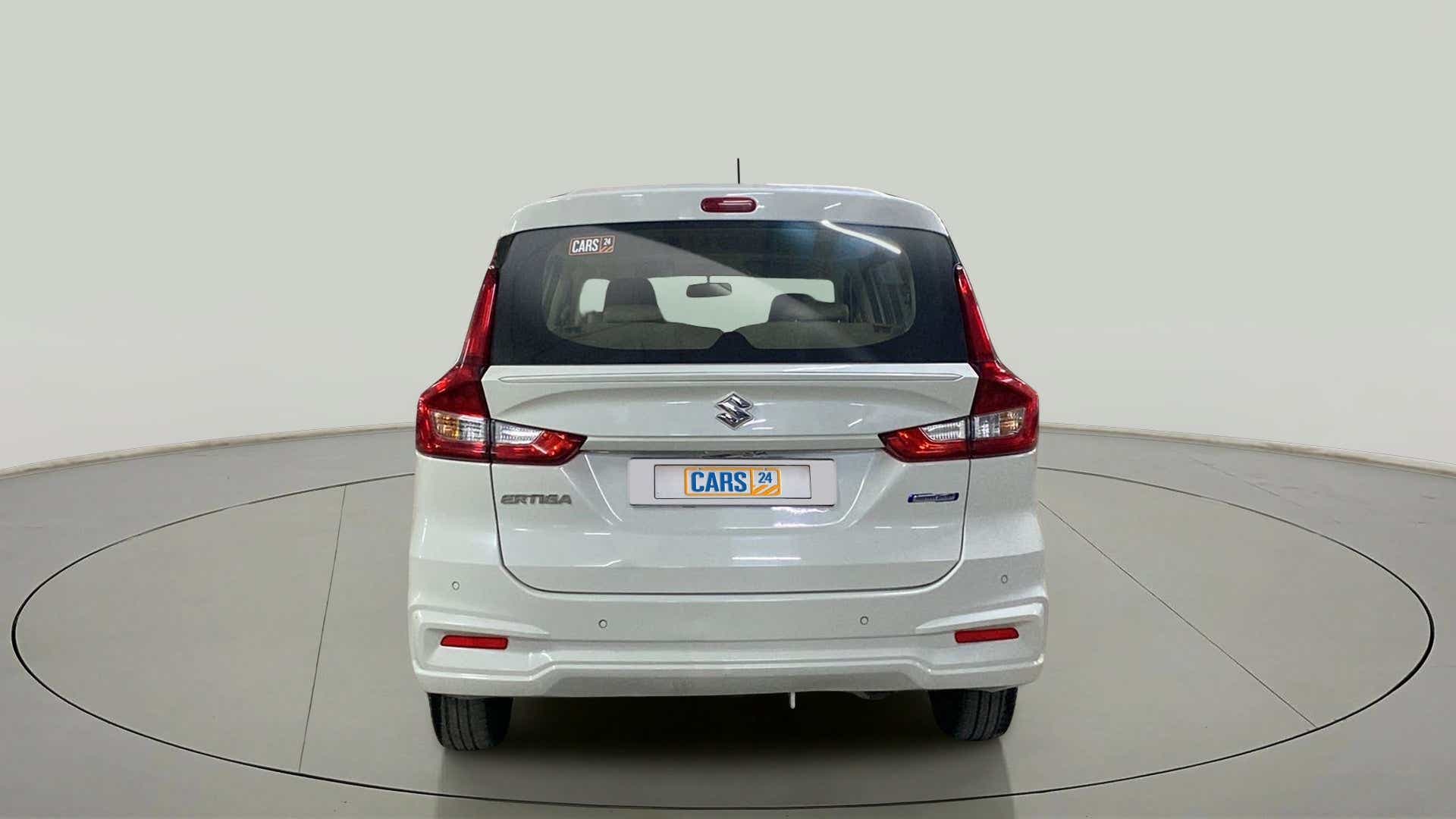 Rear view of a Maruti Suzuki Ertiga
