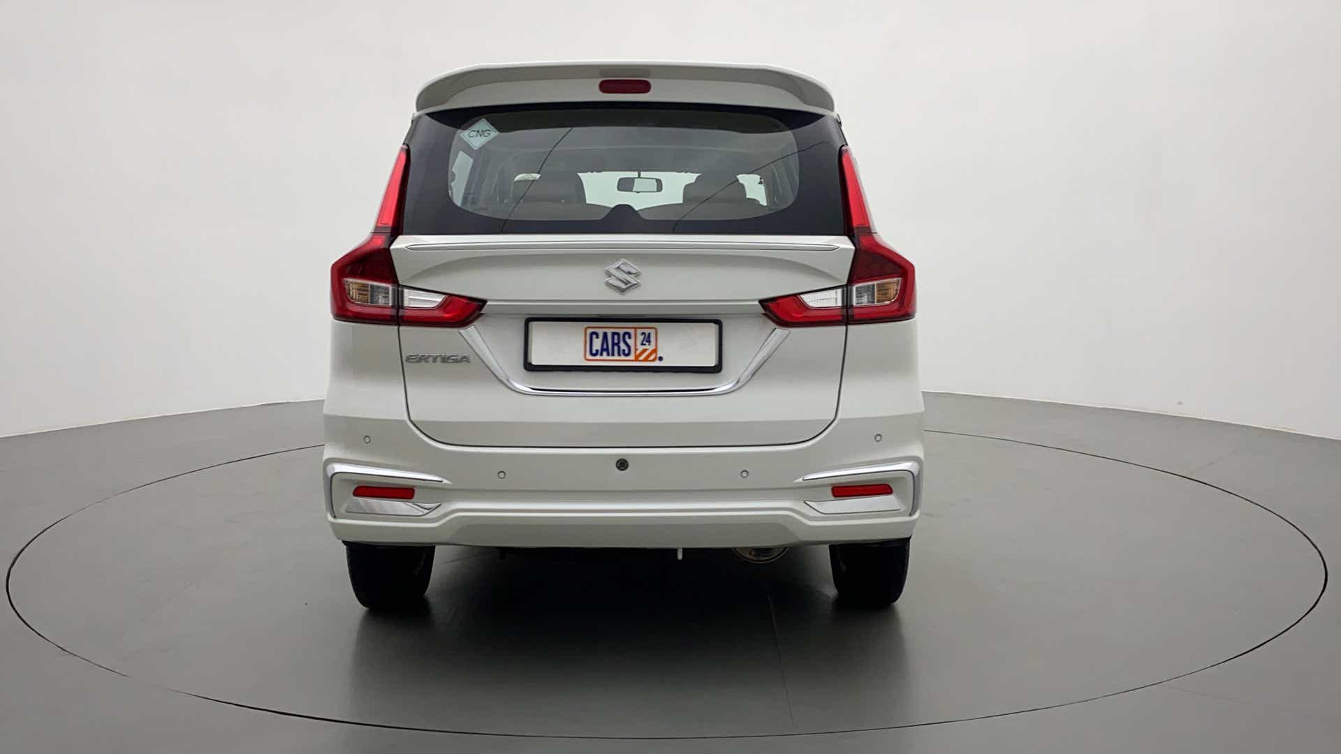 Rear view of a Maruti Suzuki Ertiga