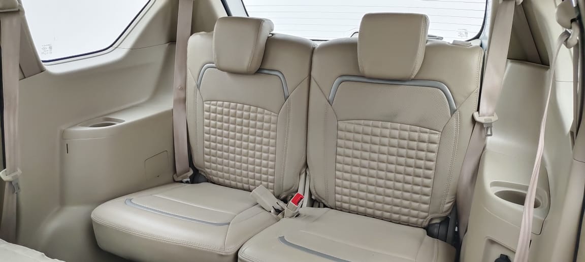 Rear seat view of a Maruti Suzuki Ertiga