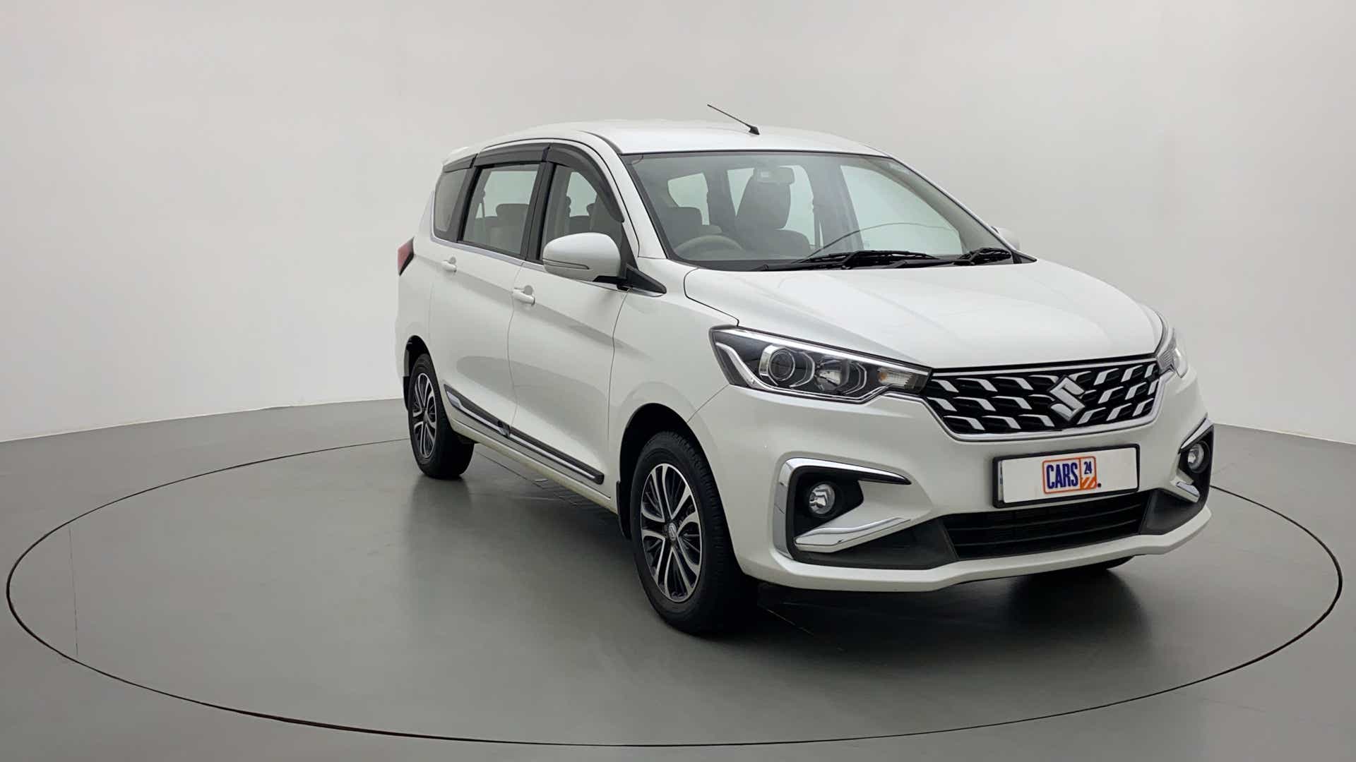 Front three-quarter view of a Maruti Suzuki Ertiga