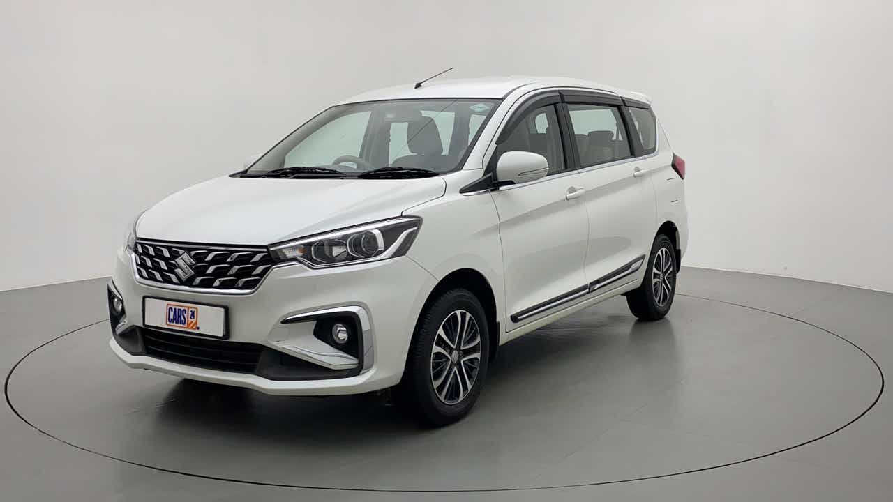 Front three-quarter view of a Maruti Suzuki Ertiga