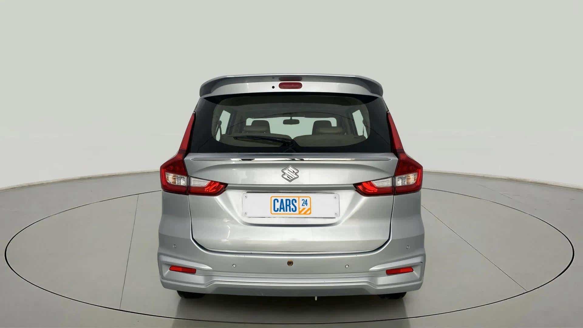Rear view of a Maruti Suzuki Ertiga