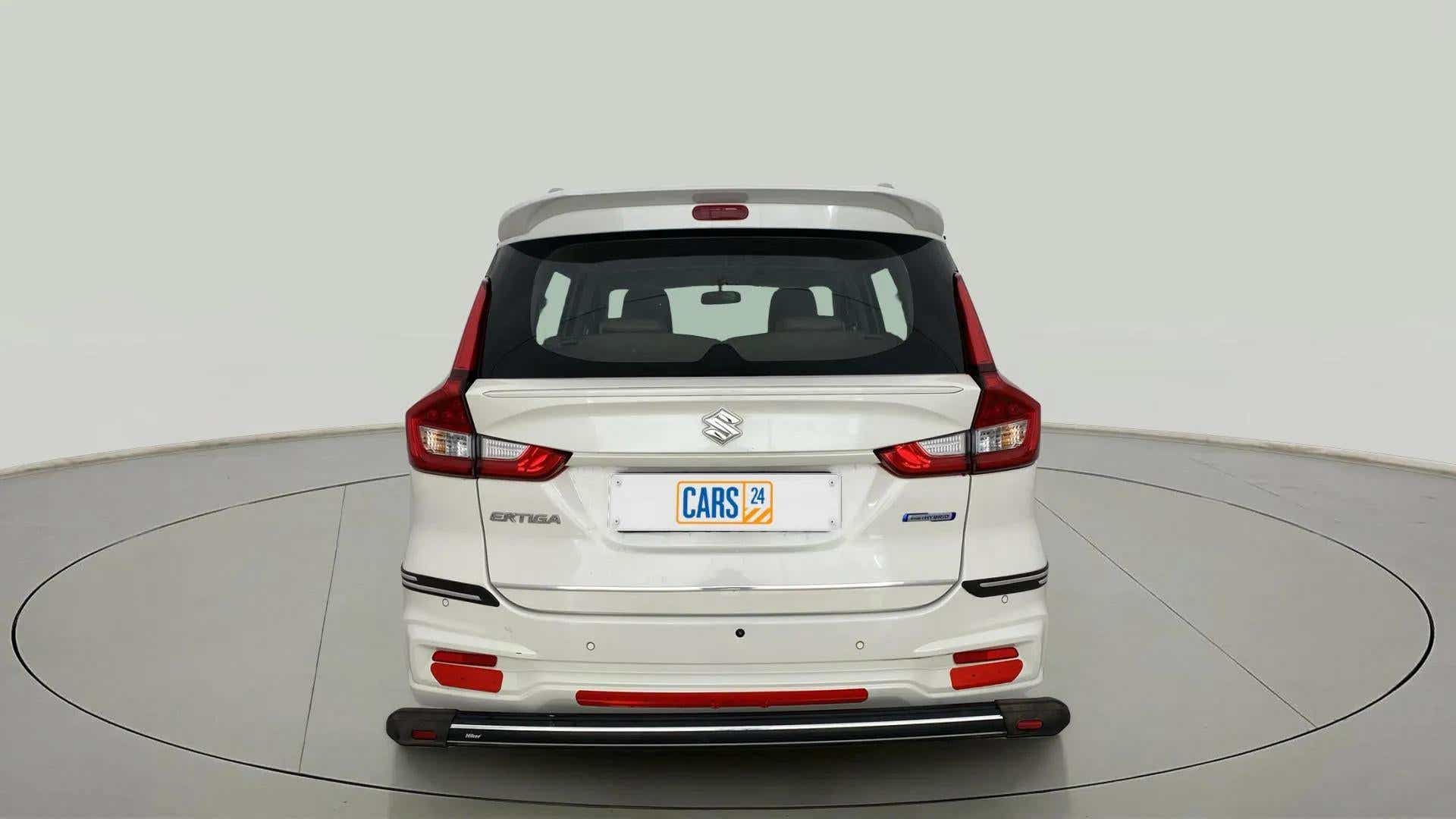 Rear view of a Maruti Suzuki Ertiga