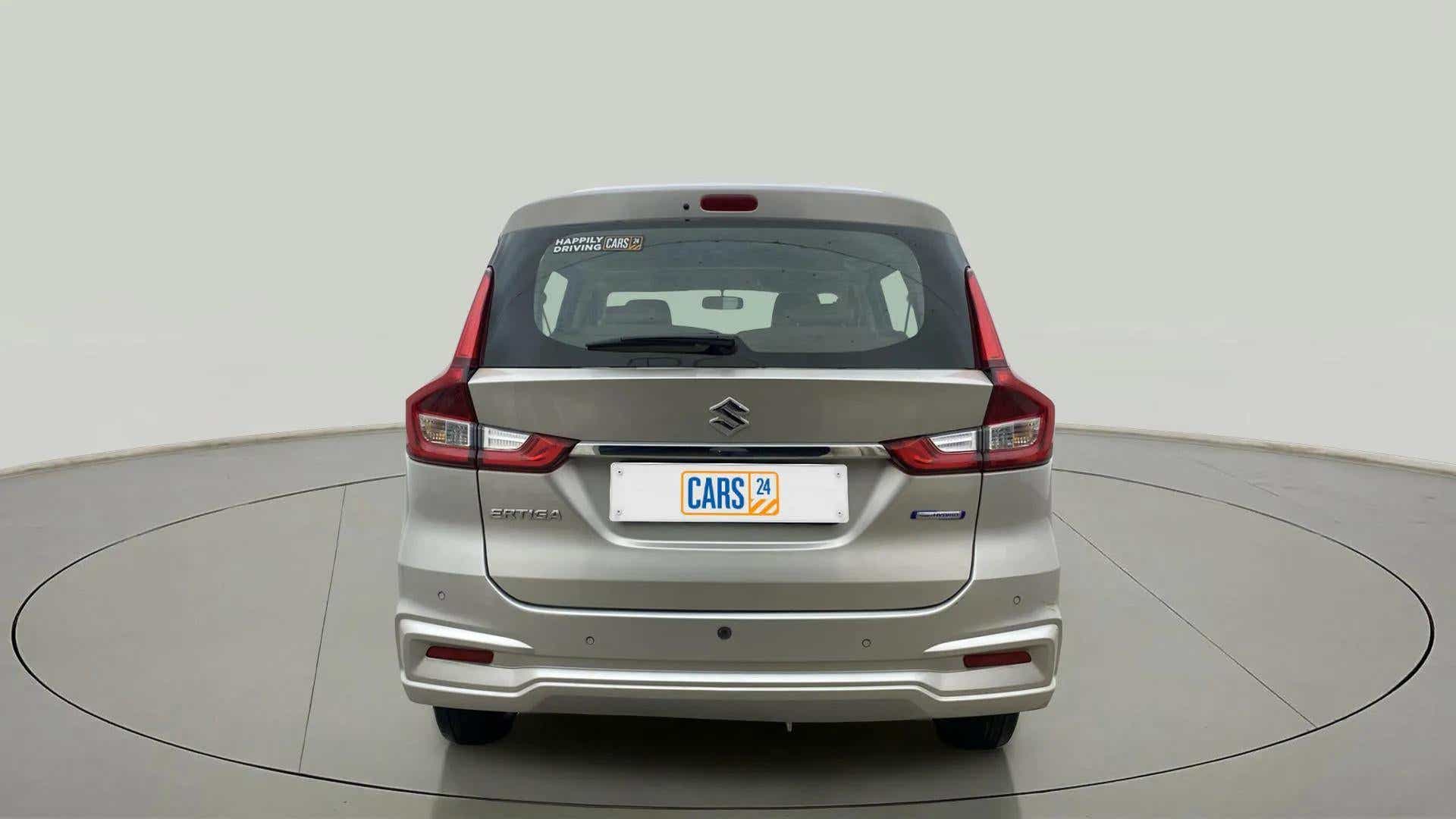 Rear view of a Maruti Suzuki Ertiga