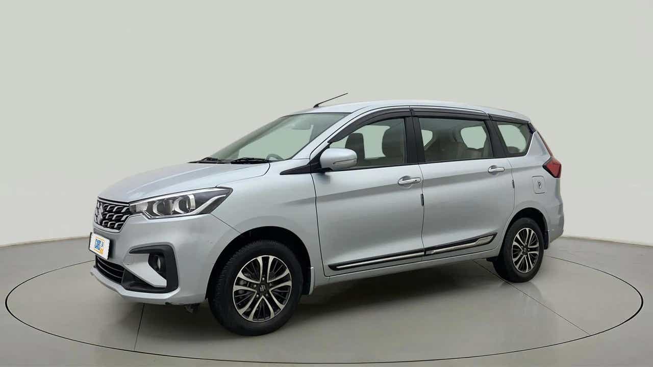 Front three-quarter view of a Maruti Suzuki Ertiga