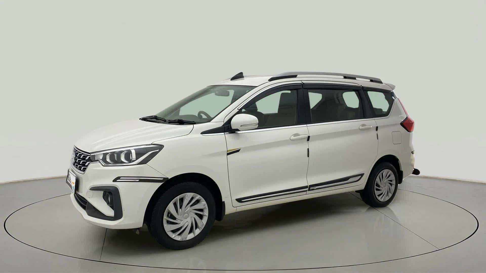 Front three-quarter view of a Maruti Suzuki Ertiga