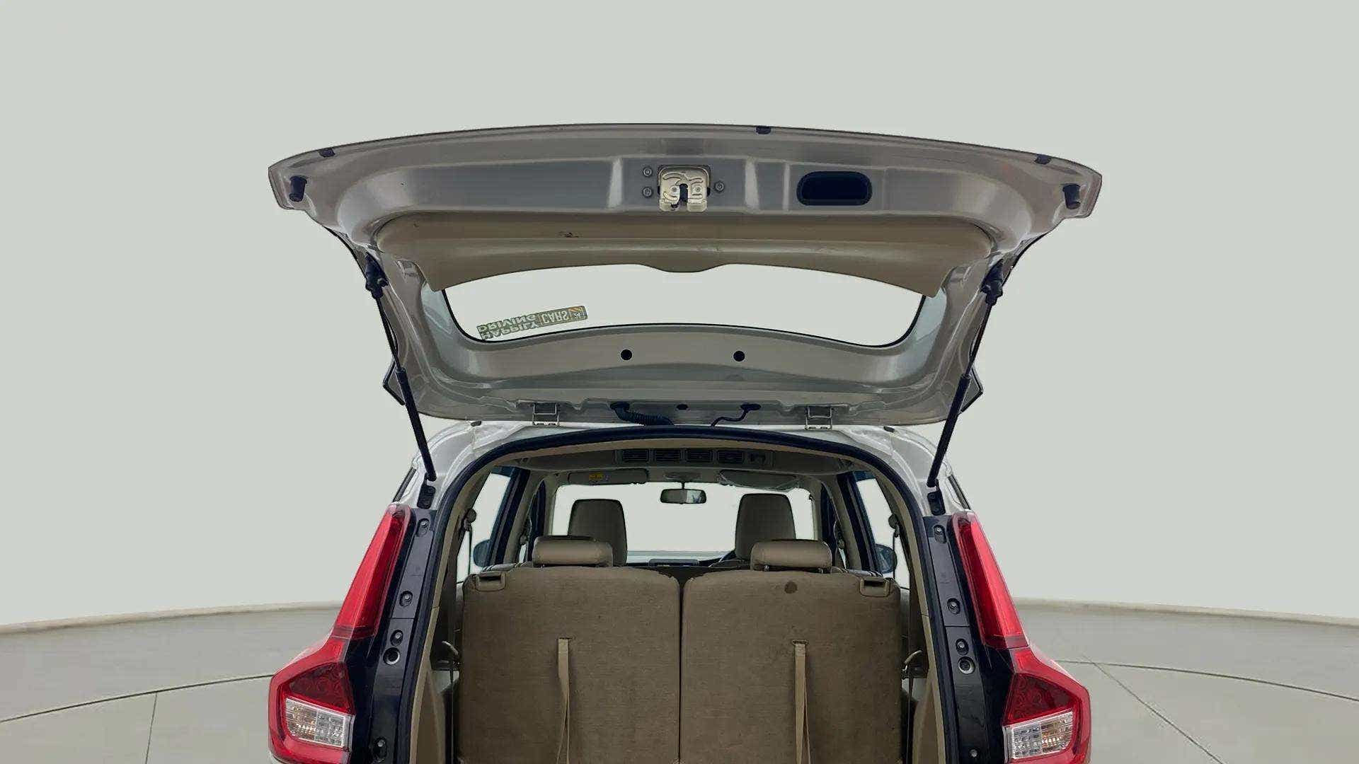 Open tailgate view of a Maruti Suzuki Ertiga