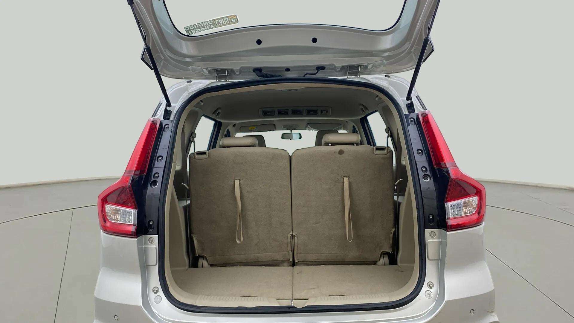 Boot space view of a Maruti Suzuki Ertiga