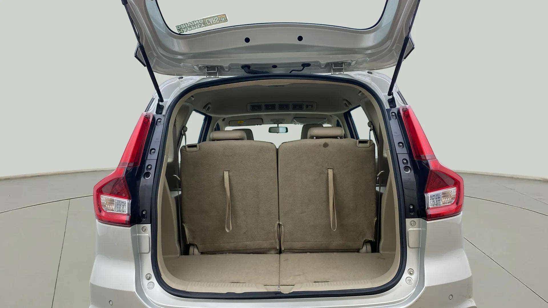 Boot space view of a Maruti Suzuki Ertiga