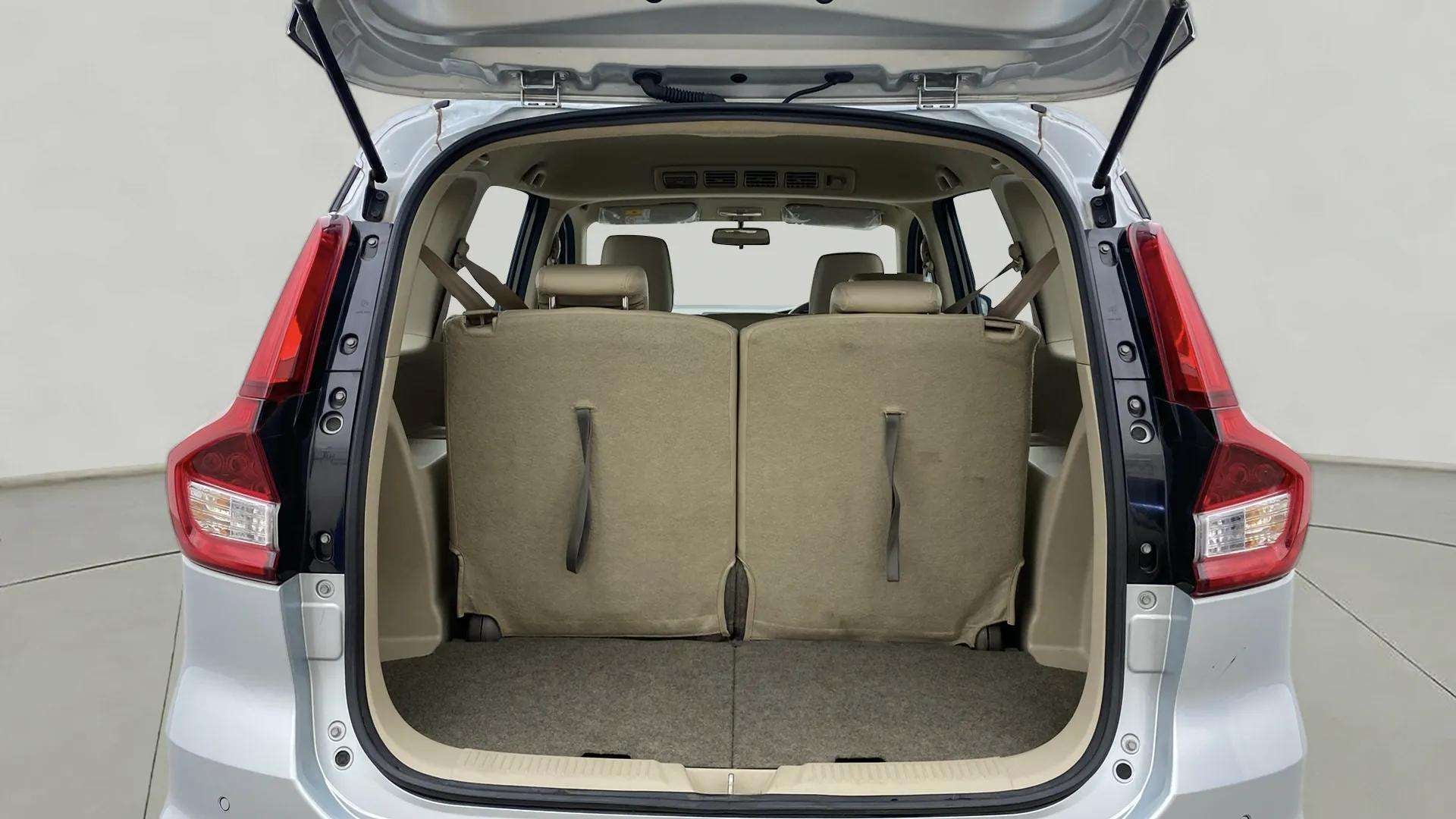 Boot space view of a Maruti Suzuki Ertiga