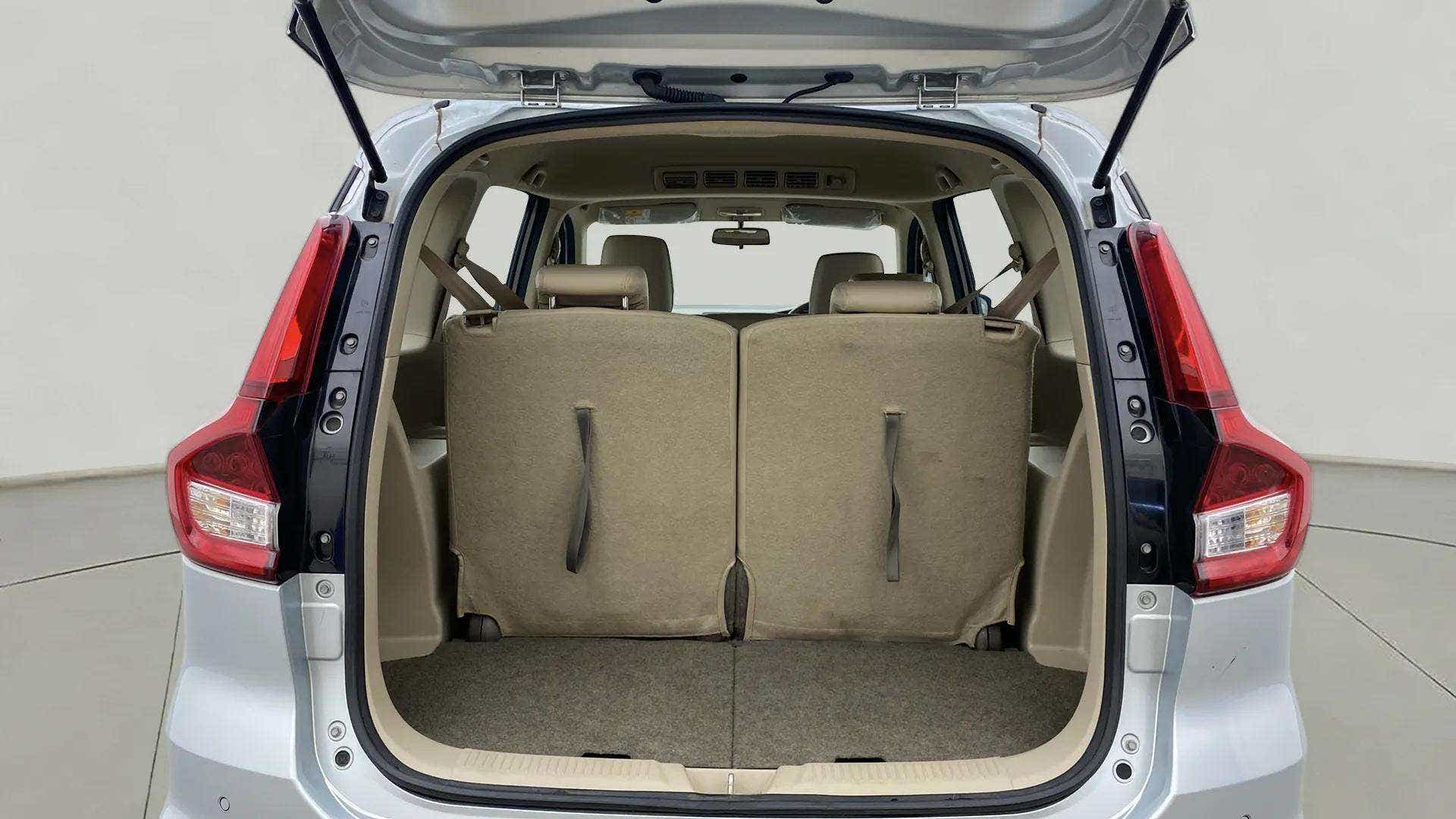 Boot space view of a Maruti Suzuki Ertiga