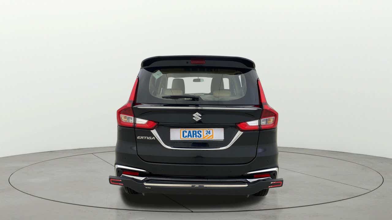 Rear view of a Maruti Suzuki Ertiga