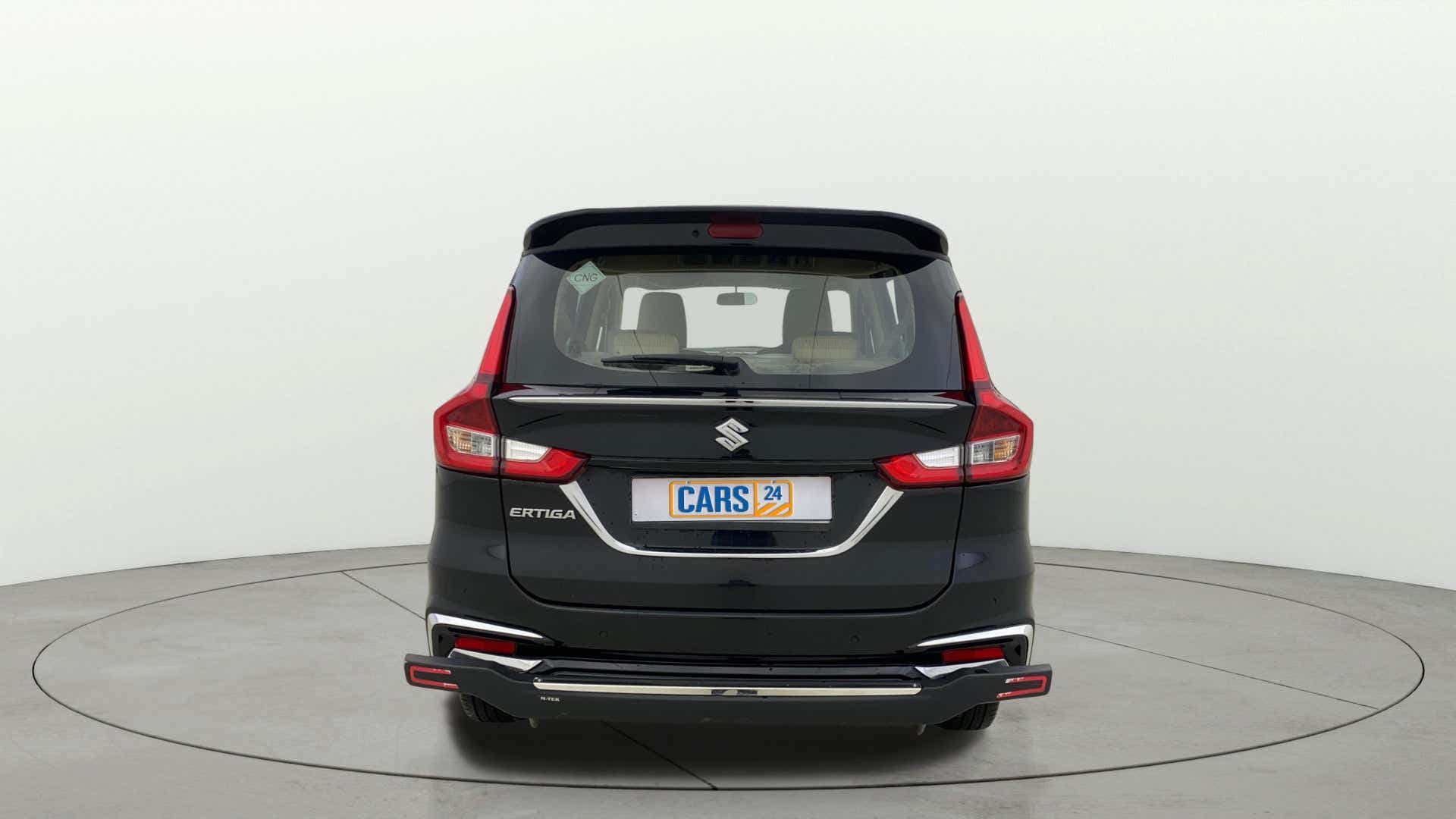 Rear view of a Maruti Suzuki Ertiga